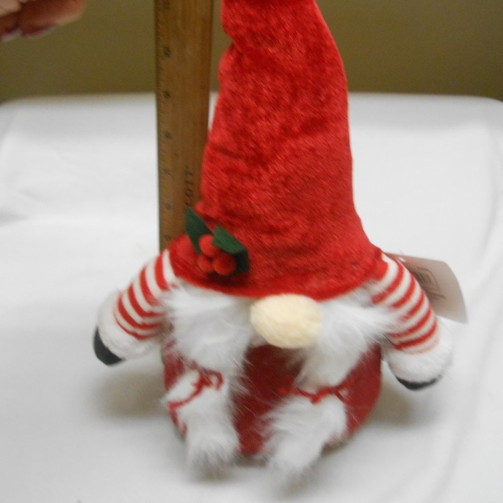 NEW adorable Standing Santa gnome plush doll 18.5 inches red felt Christmas 🎅